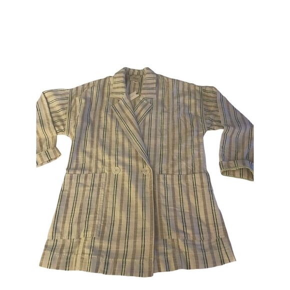 Maeve X Anthropologie Danielle Striped oversize Boyfriend Blazer XS - Picture 6 of 14